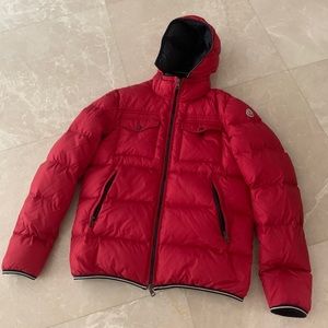 red moncler jacket 100% authentic price is firm